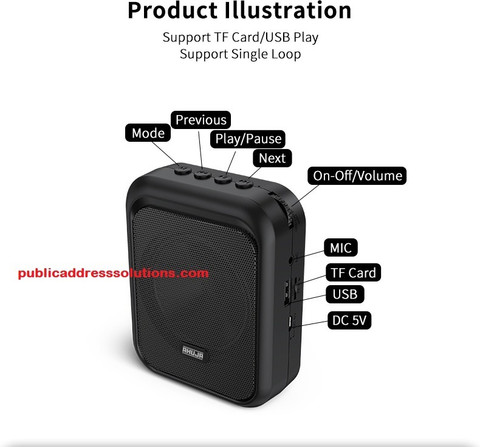 Amplifier Ahuja Wireless Microphone With Portable Speaker Ahuja