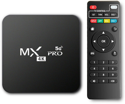 Black Cord Android 4K TV Box | Android 11.X, 2GB RAM, 16GB ROM