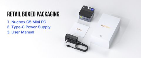 GMKTec NucBox G5 - Windows 11 Pro, GMKtec G5 Intel Celeron N97