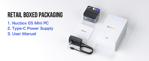 GMKTec NucBox G5 - Windows 11 Pro, GMKtec G5 Intel Celeron N97