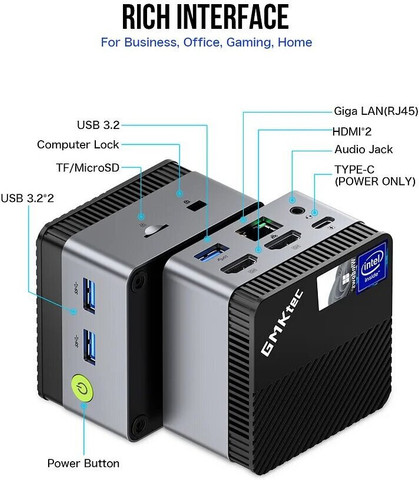 GMKTec NucBox G5 - Windows 11 Pro, GMKtec G5 Intel Celeron N97