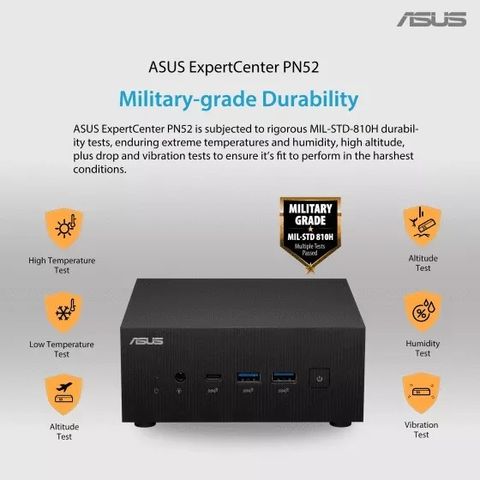 ASUS ExpertCenter PN52 Barebone Mini PC with Ryzen™ 5 5600H & AMD