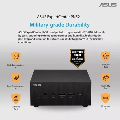 ASUS ExpertCenter PN52 Barebone Mini PC with Ryzen™ 5 5600H