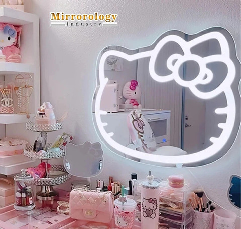 MIRROROLOGY INDUSTRY 24x24 Soft Glow Vanity Hello Kitty Lighted