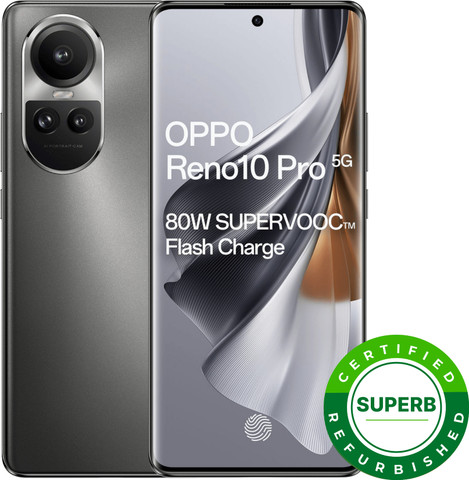 Refurbished) OPPO Reno10 Pro 5G (Silvery Grey, 256 GB) Price in