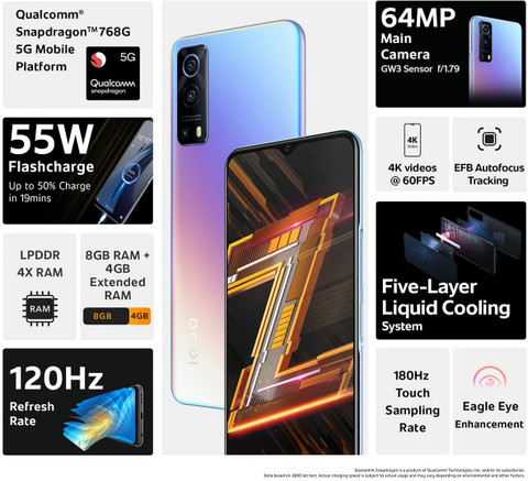 IQOO Z3 5G (128 GB Storage, 8 GB RAM) Online at Best Price On