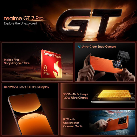 realme GT 7 Pro (512 GB Storage, 16 GB RAM) Online at Best Price