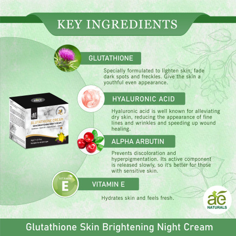 AE Naturals Glutathione skin brightening cream 30g - Price in India, Buy AE  Naturals Glutathione skin brightening cream 30g Online In India, Reviews,  Ratings & Features | Flipkart.com