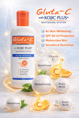 glutathione whitening lotion with spf 30 Gluta-C Glutathione & Vitamin C Body Lotion with Kojic Plus. SPF 30  Moisturizing