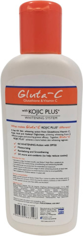 glutathione vitamin c body lotion Gluta-C Glutathione & Vitamin C Body Lotion with Kojic Plus. SPF 30  Moisturizing