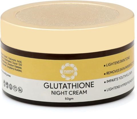 Purple Naturals Glutathione Night Cream Revitalising Glow Rejuvenate