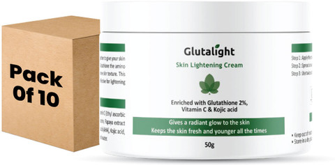glutalight glutathione vitamin c kojic acid skin whitening cream. Lightening Cream with 2% Glutathione, 5% C, 1  GB Glutalight Glutalight Glutathione, Vitamin C, Kojic