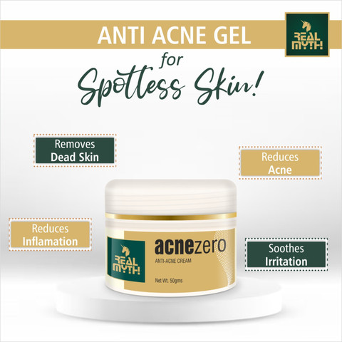 Realmyth Acne Zero Anti-Acne Face Gel Cream, Dark Spot Remover, Pimple ...