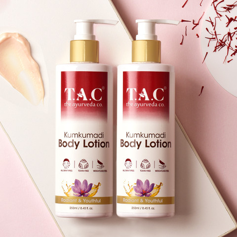 TAC - The Ayurveda Co. Kumkumadi Body Lotion for Dull & Dry Skin