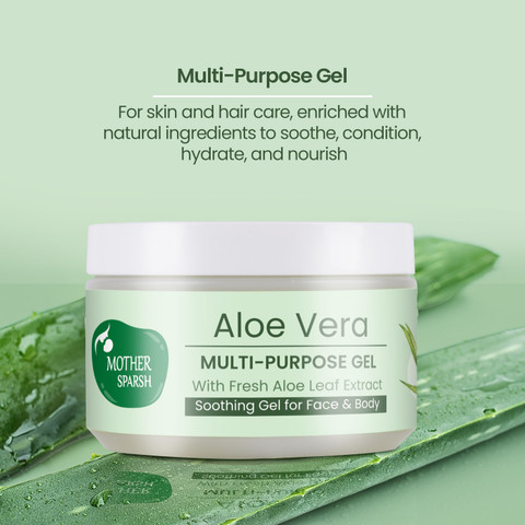 Mother Sparsh Aloe vera Gel For Skin & Hair, Hydrating & Soothing  Multipurpose Gel - Price in India, Buy Mother Sparsh Aloe vera Gel For Skin  & Hair, Hydrating & Soothing Multipurpose