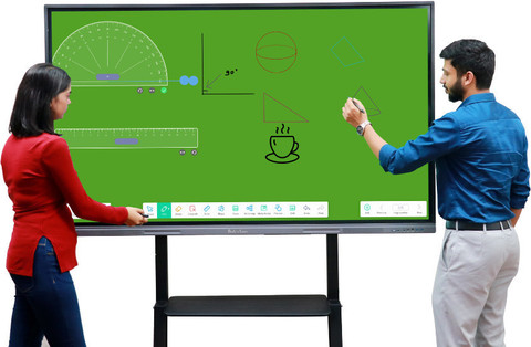 studynlearn 86-Inch Interactive Flat Panel Multitouch Screen Display ...