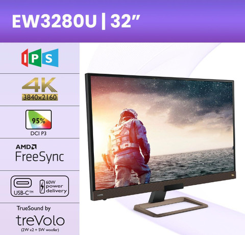 BenQ 80.77 cm (32 inch) 4K Ultra HD IPS Panel Gaming Monitor BenQ 80.77 cm (32 inch) 4K Ultra HD IPS Panel Gaming Monitor