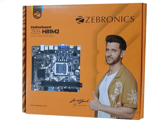 ZEBRONICS ZEB-H81M2 + 256GB SATA SSD + Starlite 8GB DDR3 RAM Combo