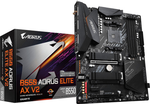 GIGABYTE B550-Aorus Elite AX V2 AM4Socket Micro-ATX AMD B550