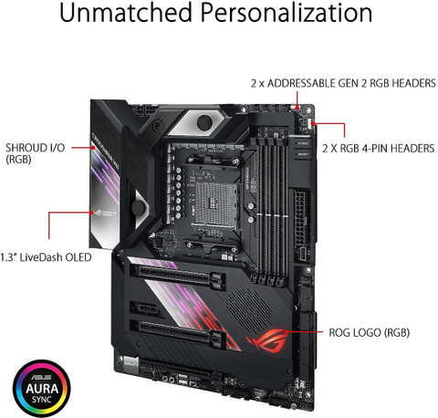 ASUS ROG CROSSHAIR VIII FORMULA AM4Socket ATX AMD X570 Chipset