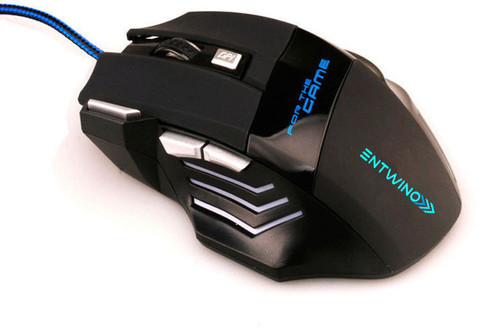 ENTWINO iMiceX7 Gaming Mouse 7 Buttons RGB Light Sports Design For