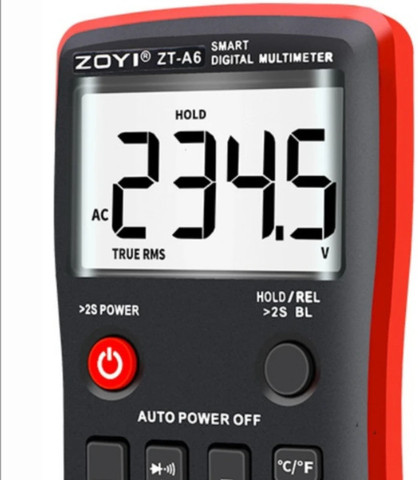 BABATOOLS ZOYI ZT-A6 Digital Professional Voltmeter AC DC Voltage