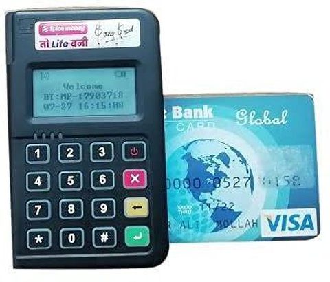 Spice Money Polyester Mini Magic ATM Accepts All Type Debit Card and ...
