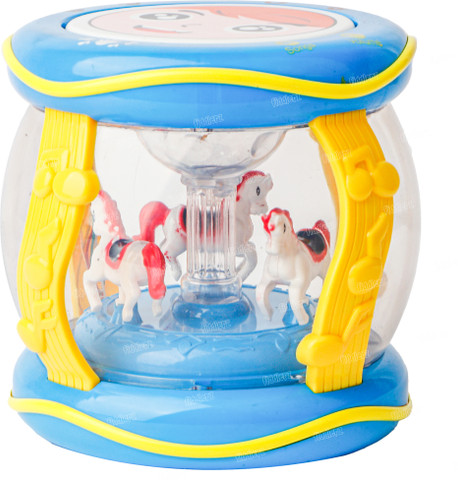 FIDDLERZ Merry Go Round Toy for Baby Rotating Small Carousel Wind