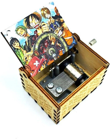 AweStuffs One Piece Luffy Music Gift Box Hand Crank Music Box