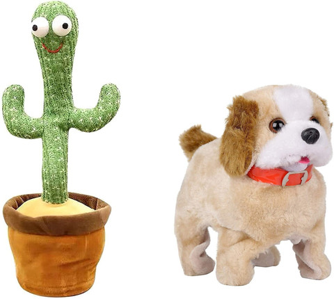 Koros Dancing Cactus & Dog Fantastic Jumping Walking Barking toys for Kids  - Dancing Cactus & Dog Fantastic Jumping Walking Barking toys for Kids .  Buy Dancing Cactus, Jumping & Barking Puppy