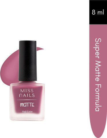 Miss Nails Toxic Free Matte Nail Paint Fall Mauve Mauve - Price in