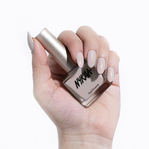NYKAA Creme Nail Enamel - Fuzzy Socks 457 Grey - Price in India