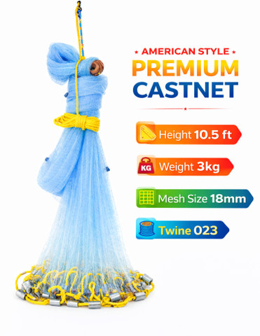 TAJNET NETKING American Cast Net 10.5ft 3Kg 18mm Mesh Strong Mono 0.23 Fishing Net - Buy TAJNET NETKING American Cast Net 10.5ft 3Kg 18mm Mesh Strong Mono 0.23 Fishing Net Online at TAJNET NETKING American Cast Net 10.5ft 3Kg 18mm Mesh Strong Mono 0.23 Fishing Net - Buy TAJNET NETKING American Cast Net 10.5ft 3Kg 18mm Mesh Strong Mono 0.23 Fishing Net Online at