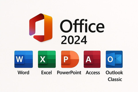 MICROSOFT Office 2024 Lifetime License For Windows 10 And 11 Pc