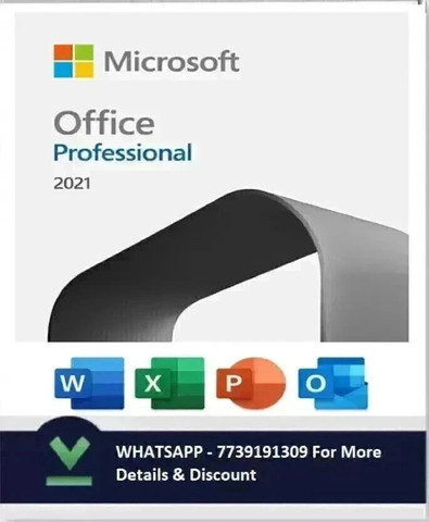 MICROSOFT Office Pro Plus 2021 for Windows PC (1 User, Lifetime