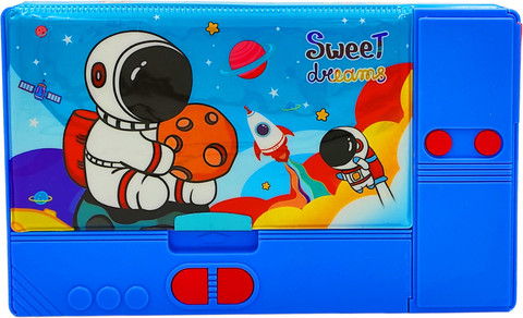 Flipkart.com | poksi Space Theme Jumbo Pencil Box|Double sided