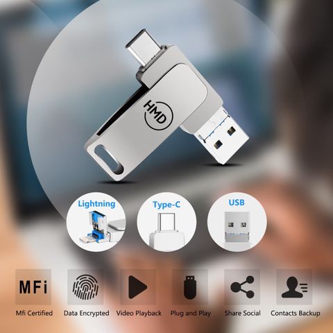 hmd 1 TB 4 Type-C Pen Drive For iOS & Android Compatible with iPhone ...