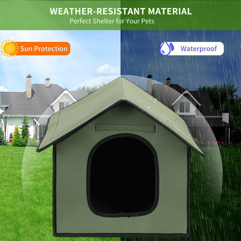 PATPAT Outdoor Pet House Rainproof Outdoor Dog House Cat House