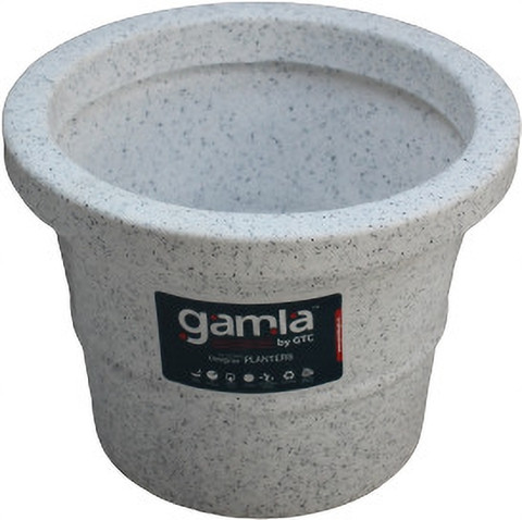 Gamla By GTC Roto Moulding PUNCH Planter 36 INCH MARBLE WHITE (1