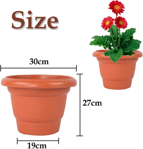 plant pot for railing 12 inch Outdoor Rattan Pattern Railing Planter Boxes, Set of 4