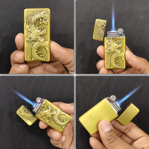 stylish cigarette lighter Point Zero Stylish Butane Lighter Jet Flame Windproof Refillable Cigarette  Lighter For Suitable camping, travelling, survival Pocket Lighter Price in  India