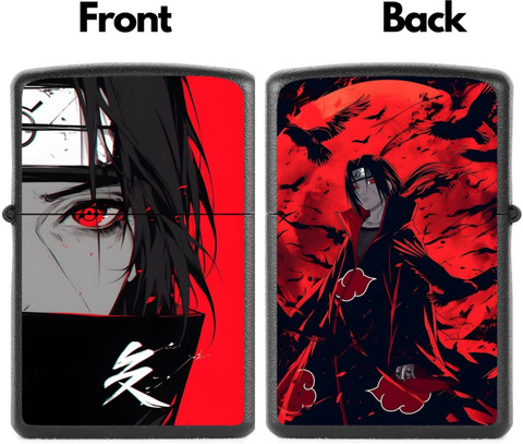 anime cigarette lighter FITUP Red Itachi Windproof Cigarette Lighter for Men – Sturdy Metal Build  Anime-Premium Design Lighter For Cigarette | Runs On Liquid Fuel | Classic  Pocket Lighter Price in India