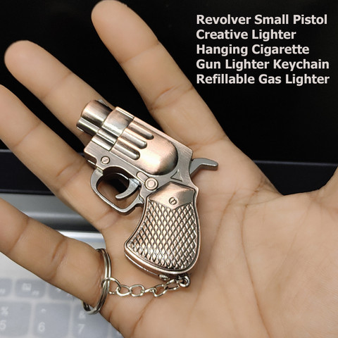 Ala Flame Premium Mini Keychain Hanging Metal Body Gun Lighter Pocket  Lighter Price in India