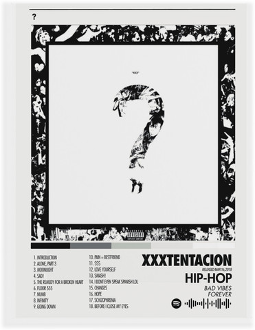 XXXTENTACION Framed Framed Wall-Art| Home Décor Hip hop Wall