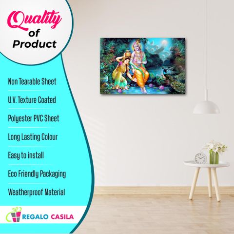 Radha Rani 123 Hindu God Shri Radha Rani And Krishna Digital Photo Poster With Uv ...
