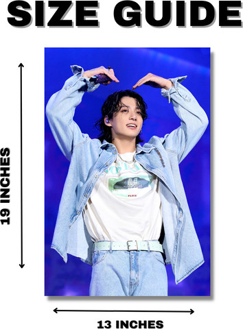 BTS JUNGKOOK POSTER (13x19 Inches) 300 GSM Wall Poster | BTS Wall