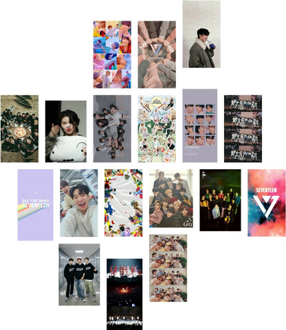 seventeen music poster for wall decor HD poster || set of 18 A6