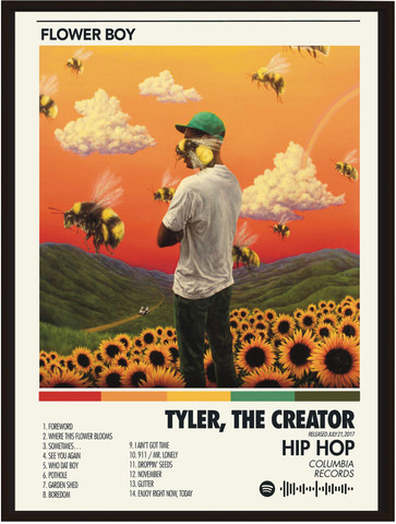Tyler The Creator Flower Boy Framed Framed Wall-Art| Home Décor