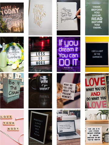 quote collage poster