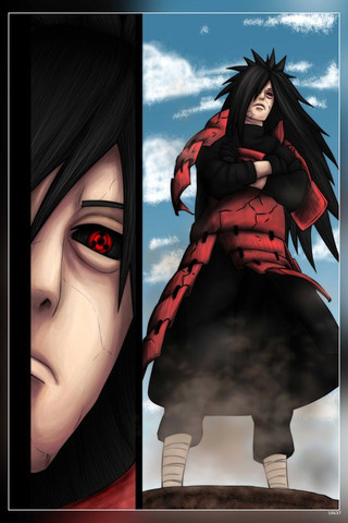 madara uchiha sharingan photo